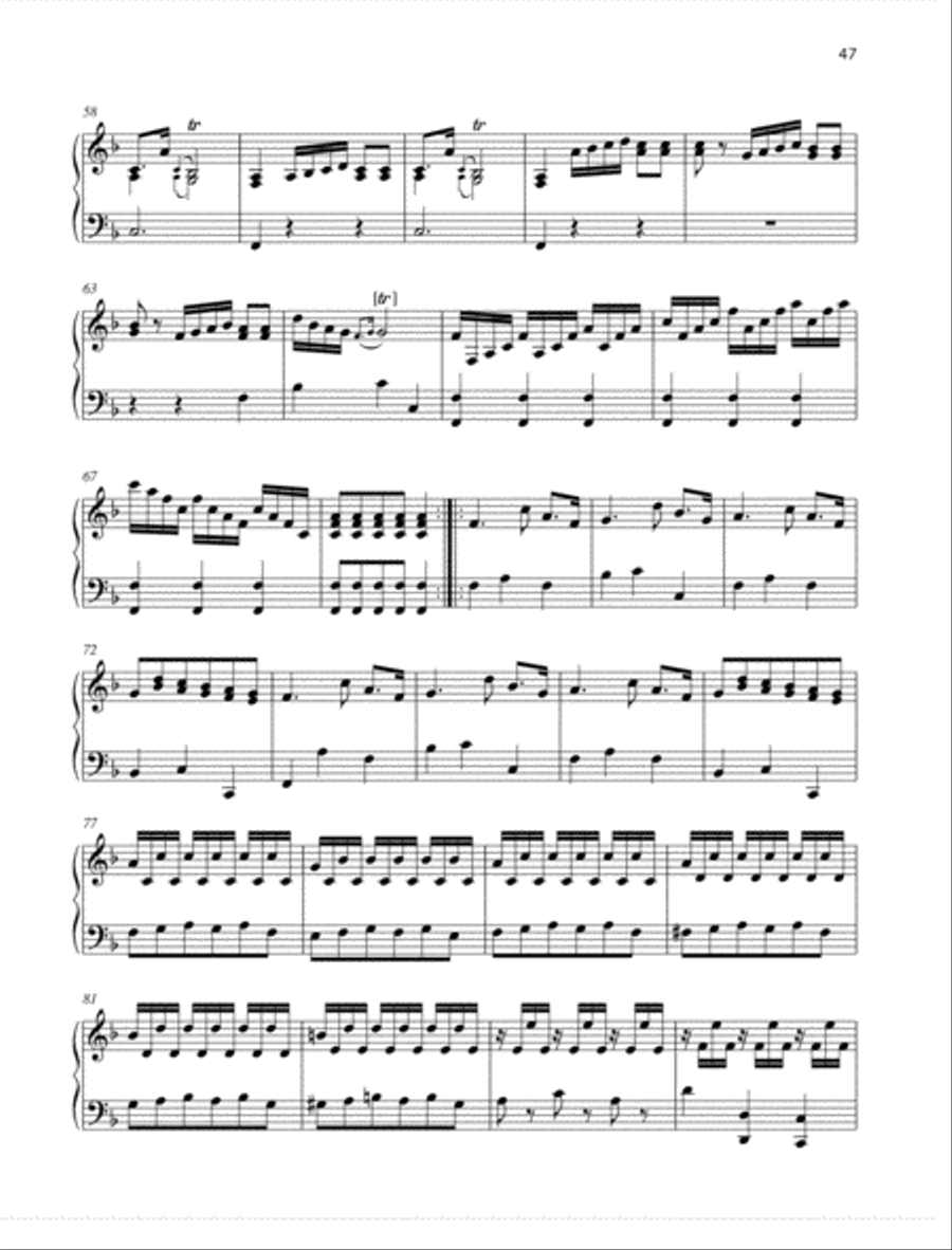 Sonata D minor Piano scores gallery preview page 3