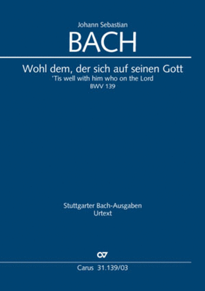 Book cover for Tis well with him who on the Lord (Wohl dem, der sich auf seinen Gott)