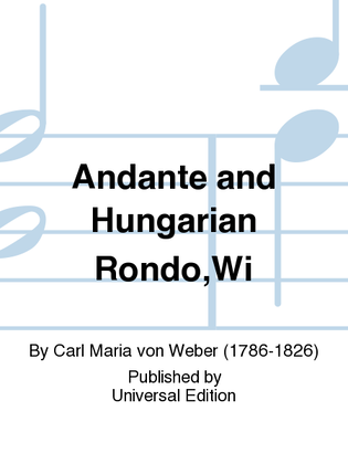 Book cover for Andante And Hungarian Rondo