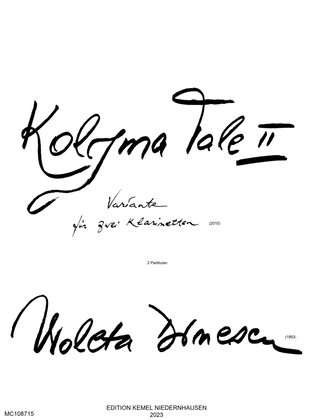 Book cover for Kolyma tale II