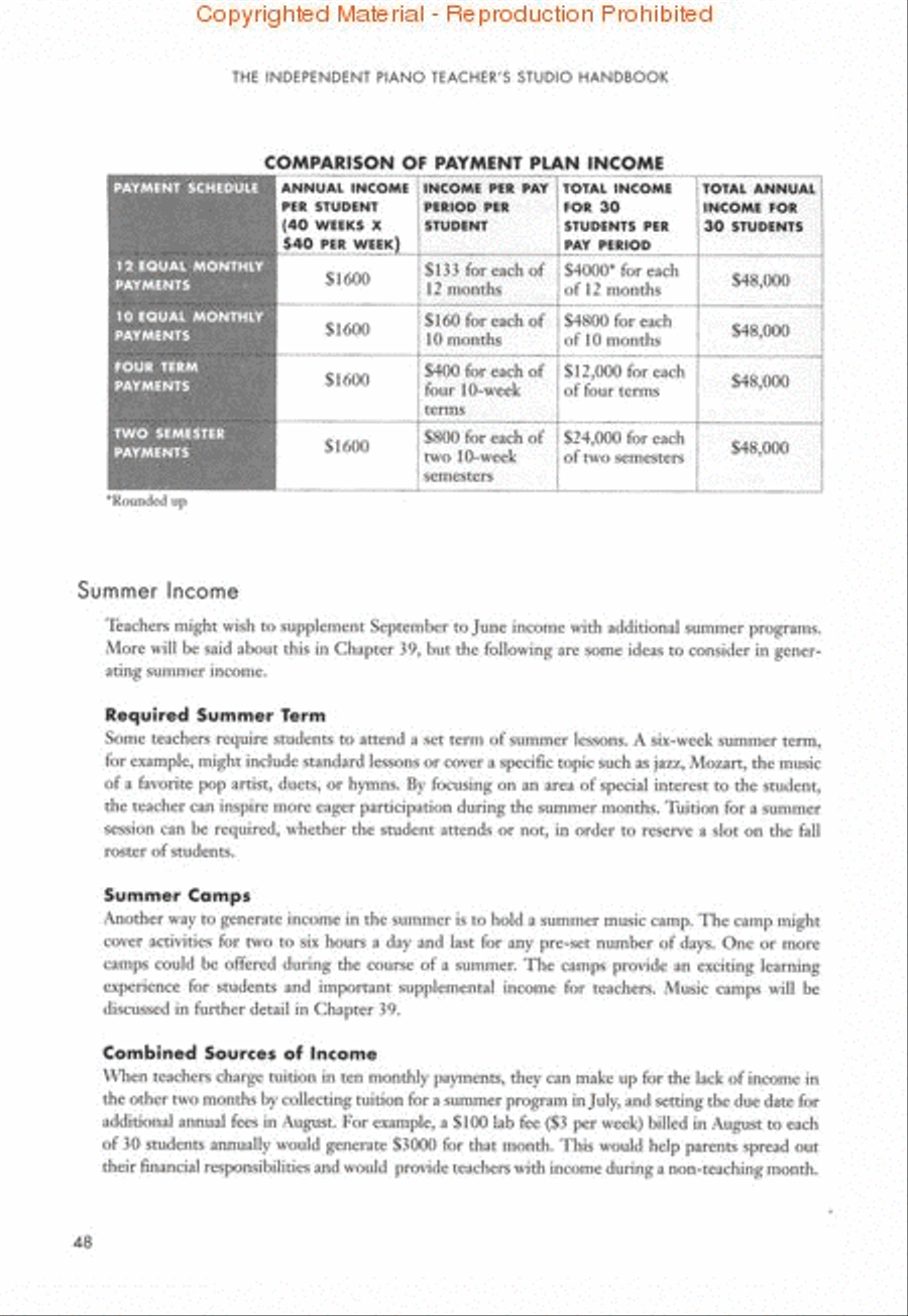 The Independent Piano Teacher's Studio Handbook Piano Method scores gallery preview page 3
