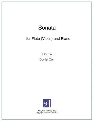 Sonata for Flute (or Violin) And Piano - Opus 6