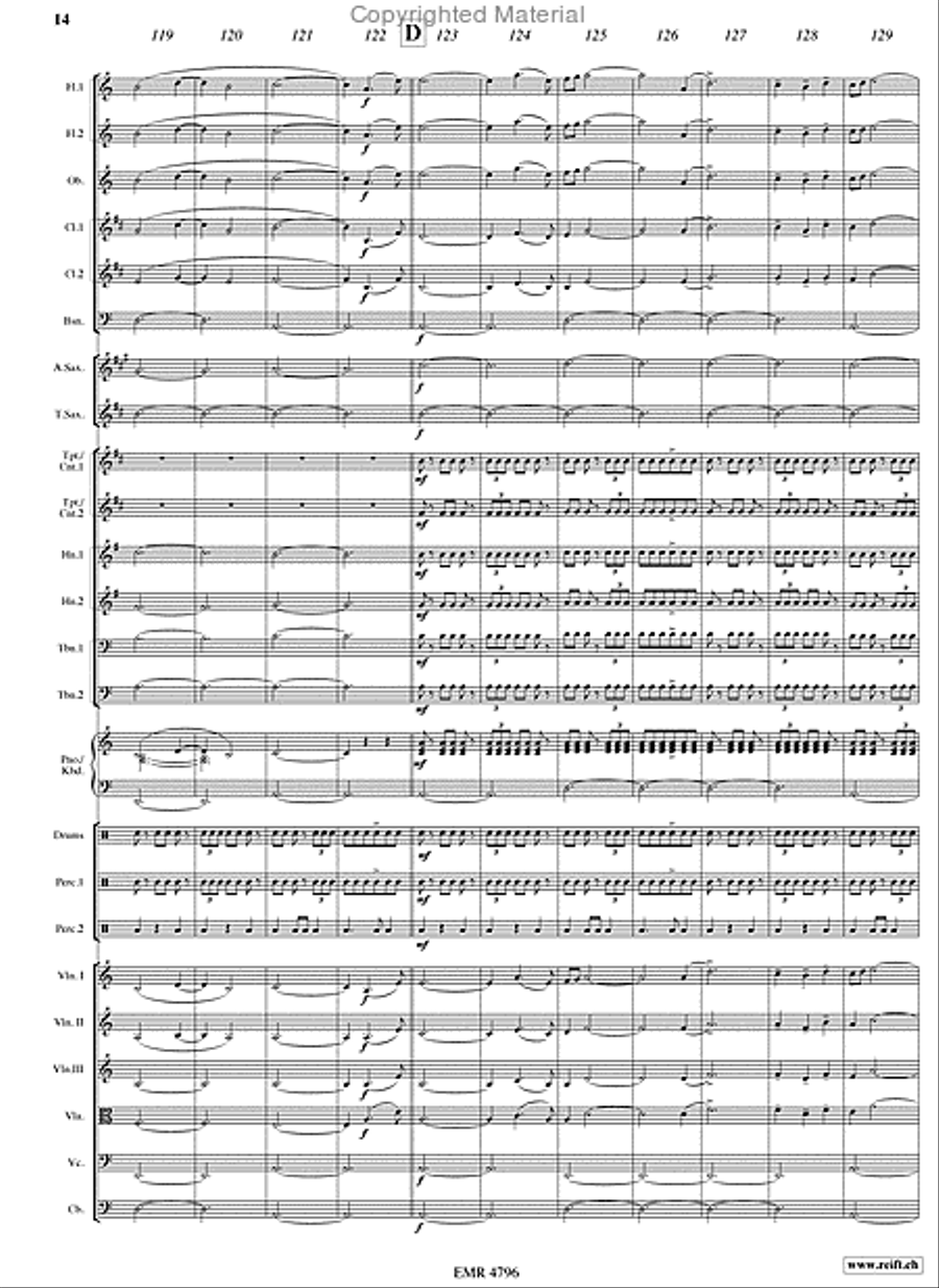 The Last Of The Mohicans Orchestra scores gallery preview page 14