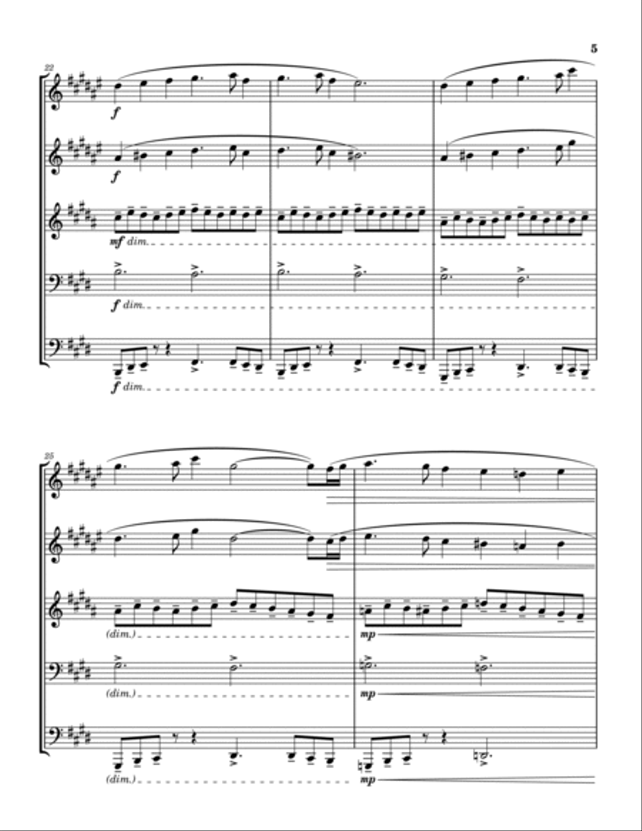Against the Current Brass Quintet scores gallery preview page 5