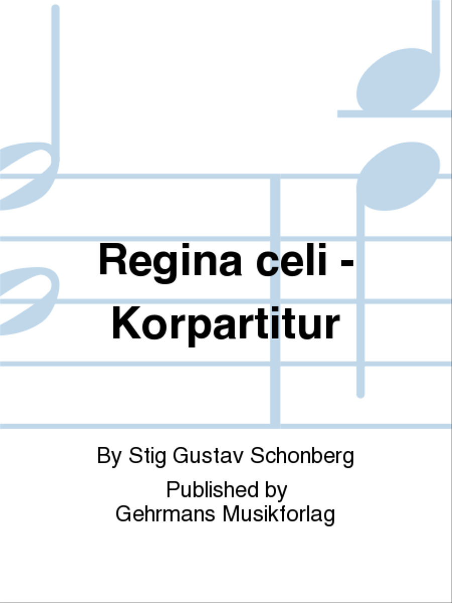 Regina celi - Korpartitur Choir scores gallery preview page 1