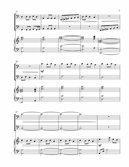 Carol of the Bells (bass C instrument duet) image number null