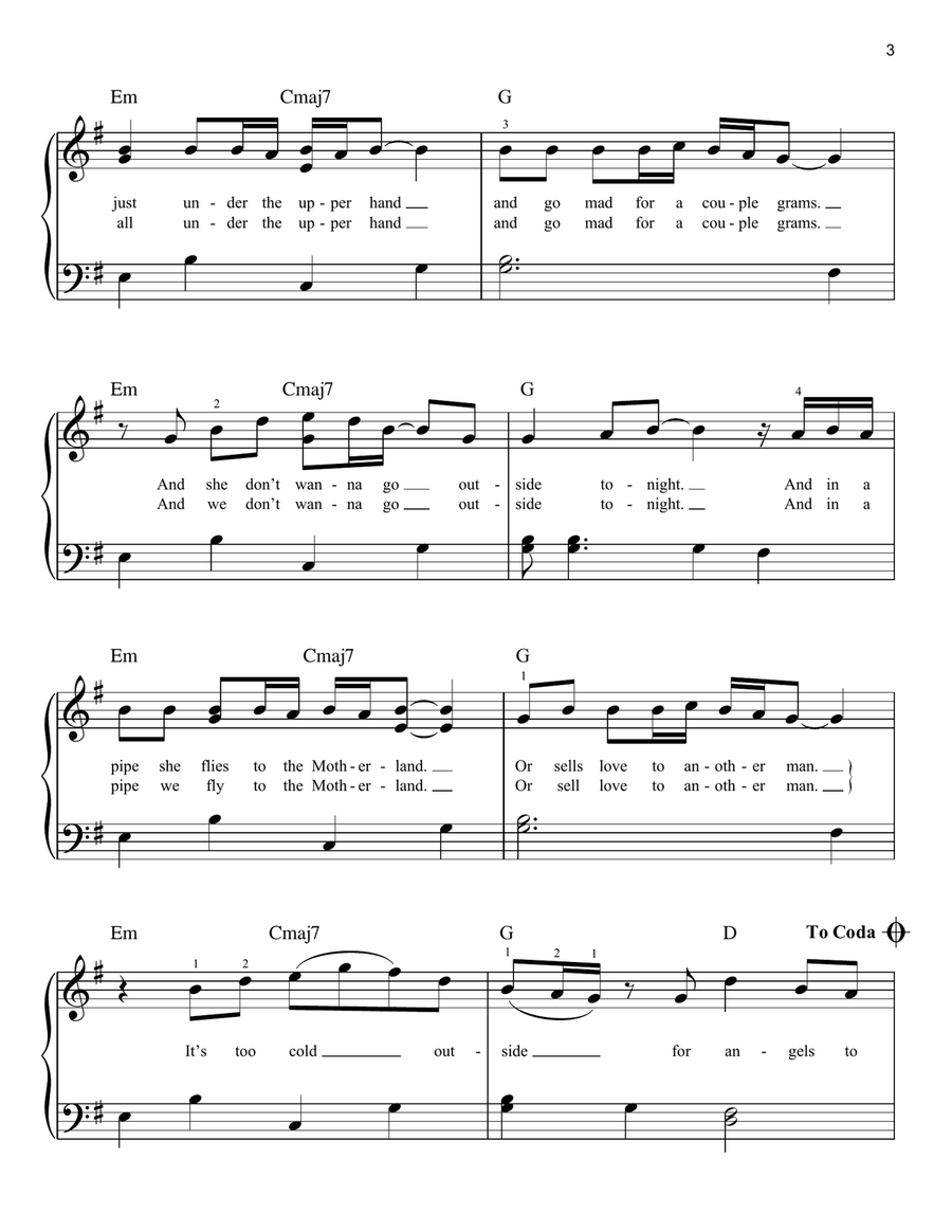 The A Team Easy Piano scores gallery preview page 3
