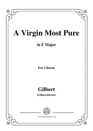 Book cover for Gilbert-Christmas Carol,A Virgin Most Pure,in F Major