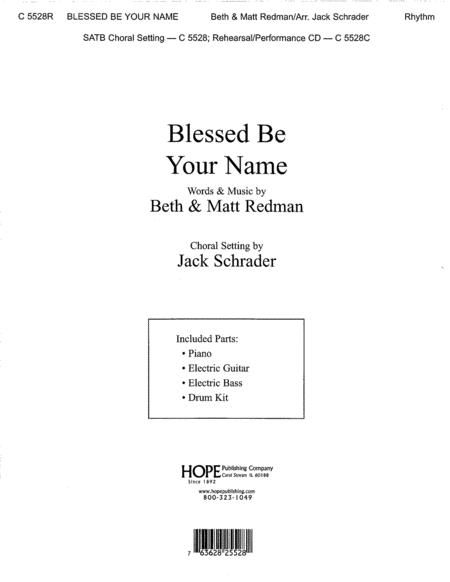 Blessed Be Your Name