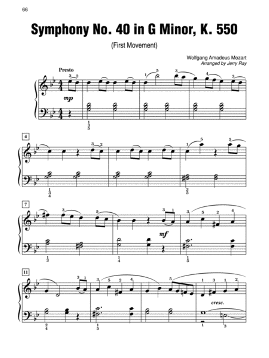 Simply Mozart Easy Piano scores gallery preview page 5