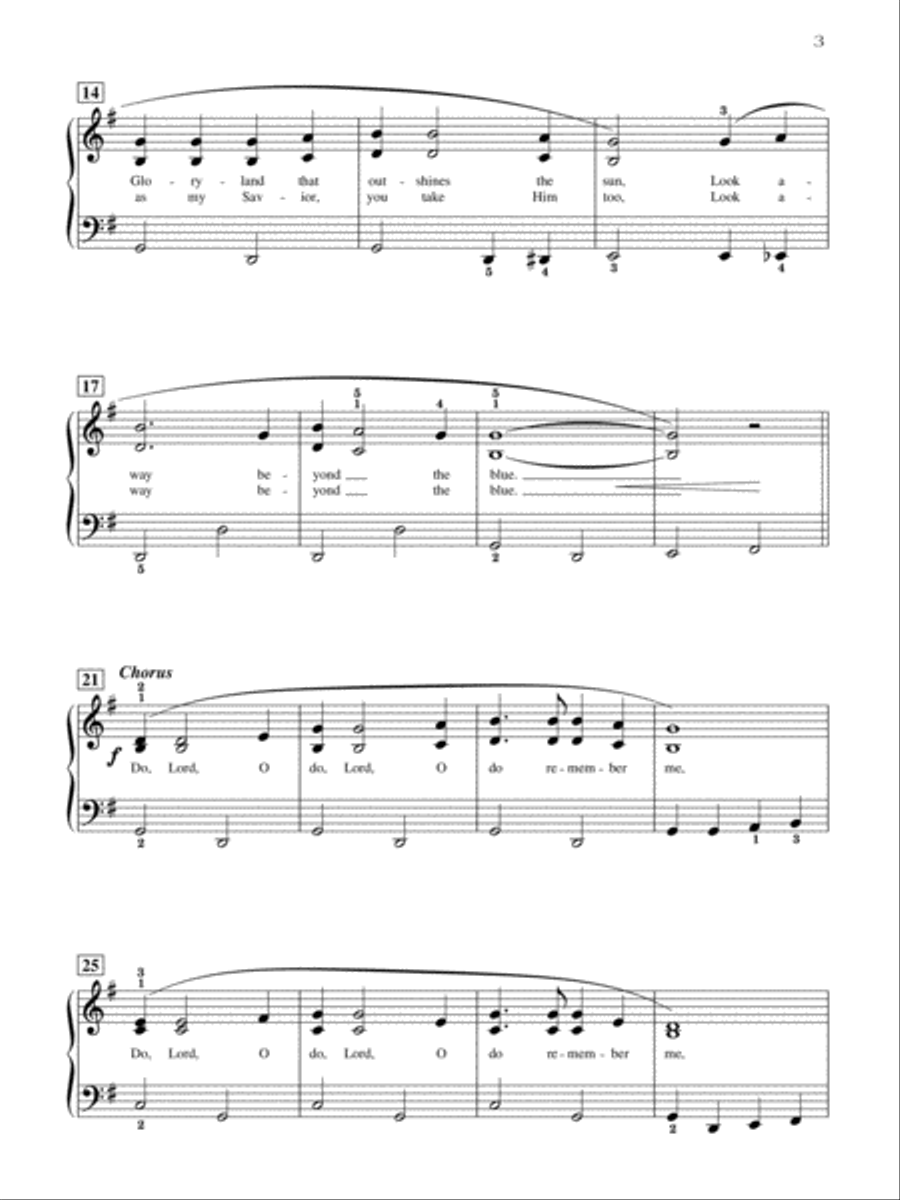 Do, Lord Piano Solo scores gallery preview page 3