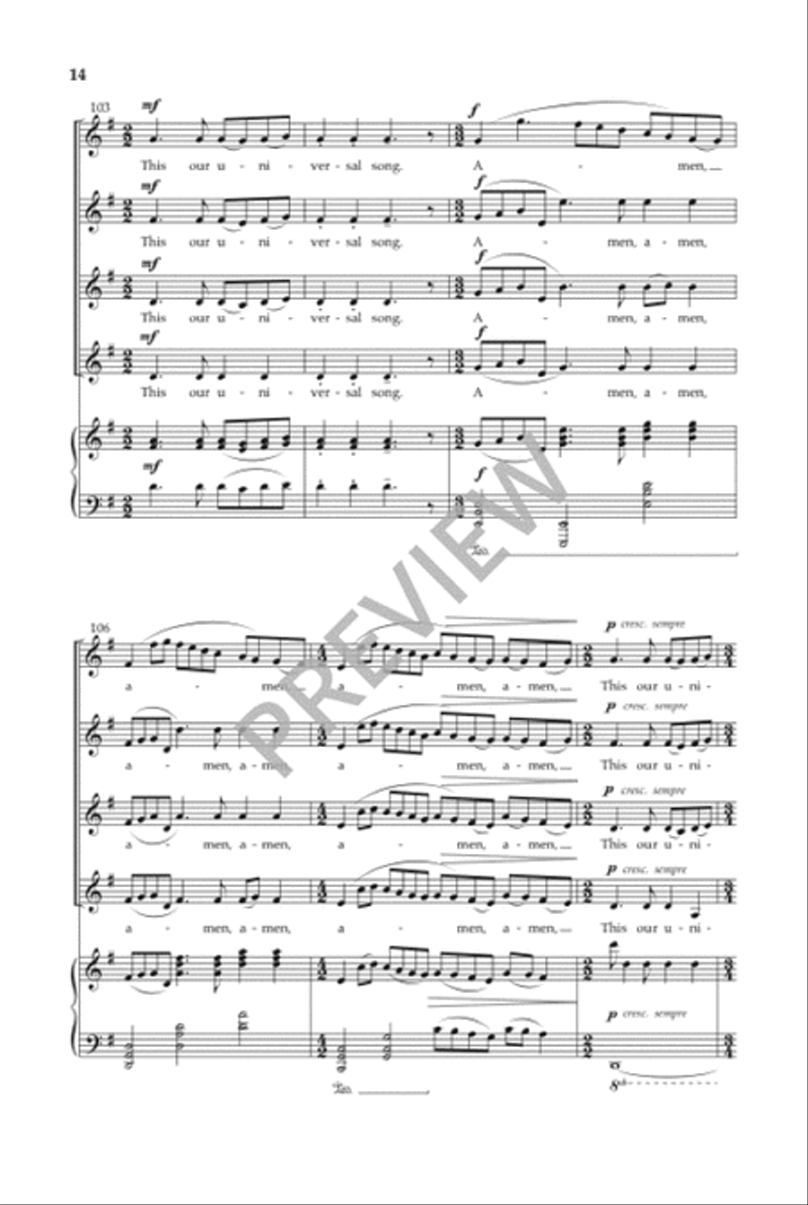 Universal Song Universal Song SSAA scores gallery preview page 15