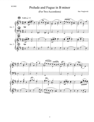 Prelude and Fugue in B minor (Duet)