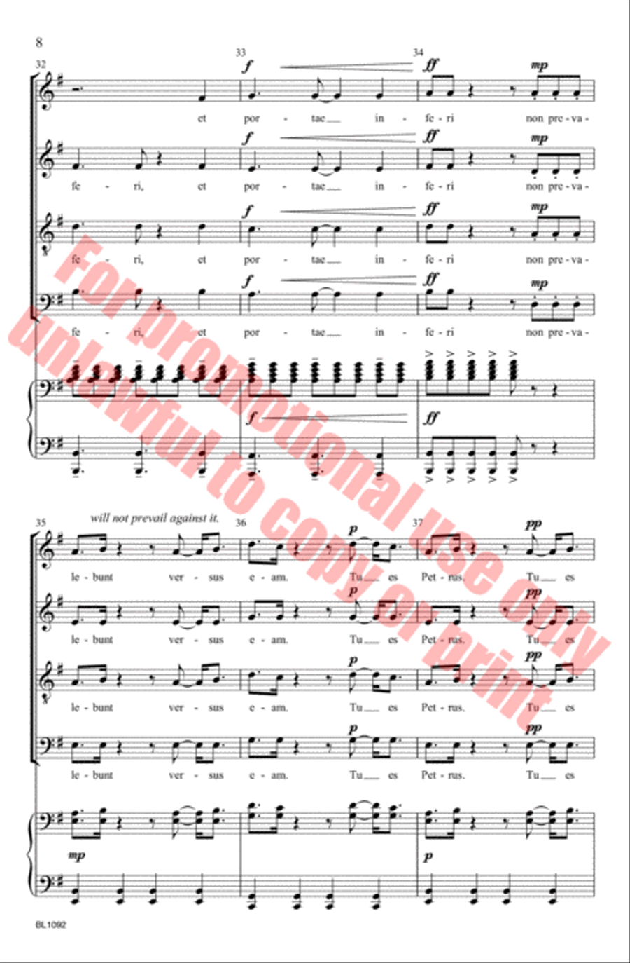 Tu Es Petrus 4-Part scores gallery preview page 9