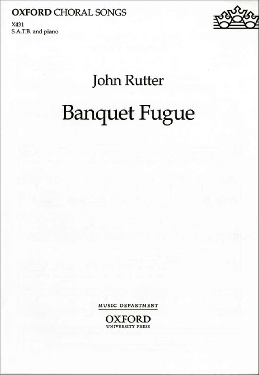 Banquet Fugue Banquet Fugue 4-Part scores gallery preview page 1