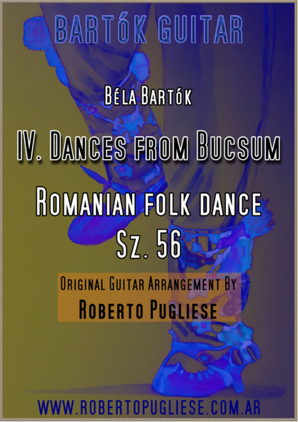 IV. Bucsumí tánc / Buciumeana (Dance from Bucsum) - Béla Bartók for Guitar. image number null