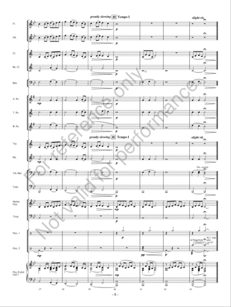 The Gift Of Hope Concert Band scores gallery preview page 9