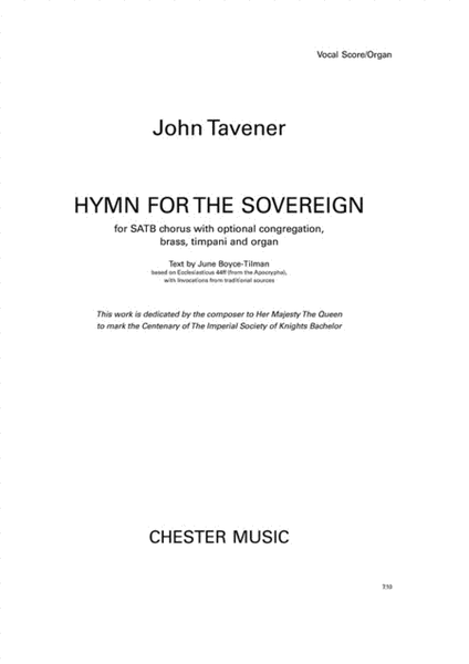 Hymn For The Sovereign