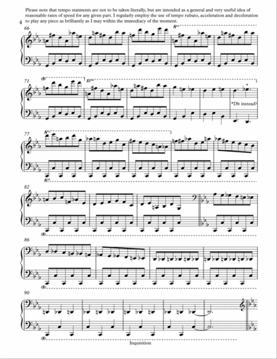 INQUISITION Piano Solo scores gallery preview page 4