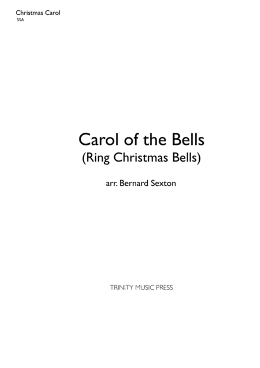 Ring Christmas Bells (Carol of the Bells) SSA SSA scores gallery preview page 1