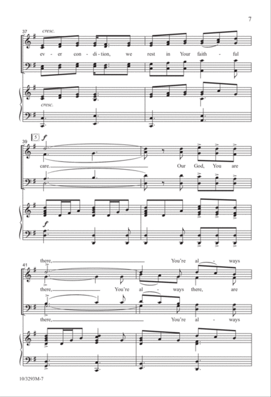 You're Always There 4-Part scores gallery preview page 7