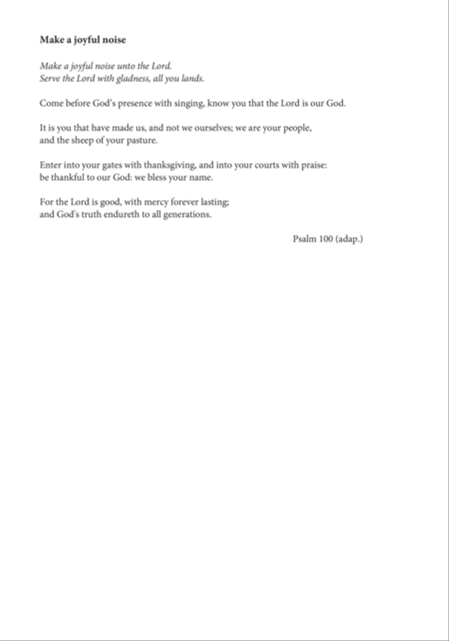 Make a joyful noise 4-Part scores gallery preview page 2