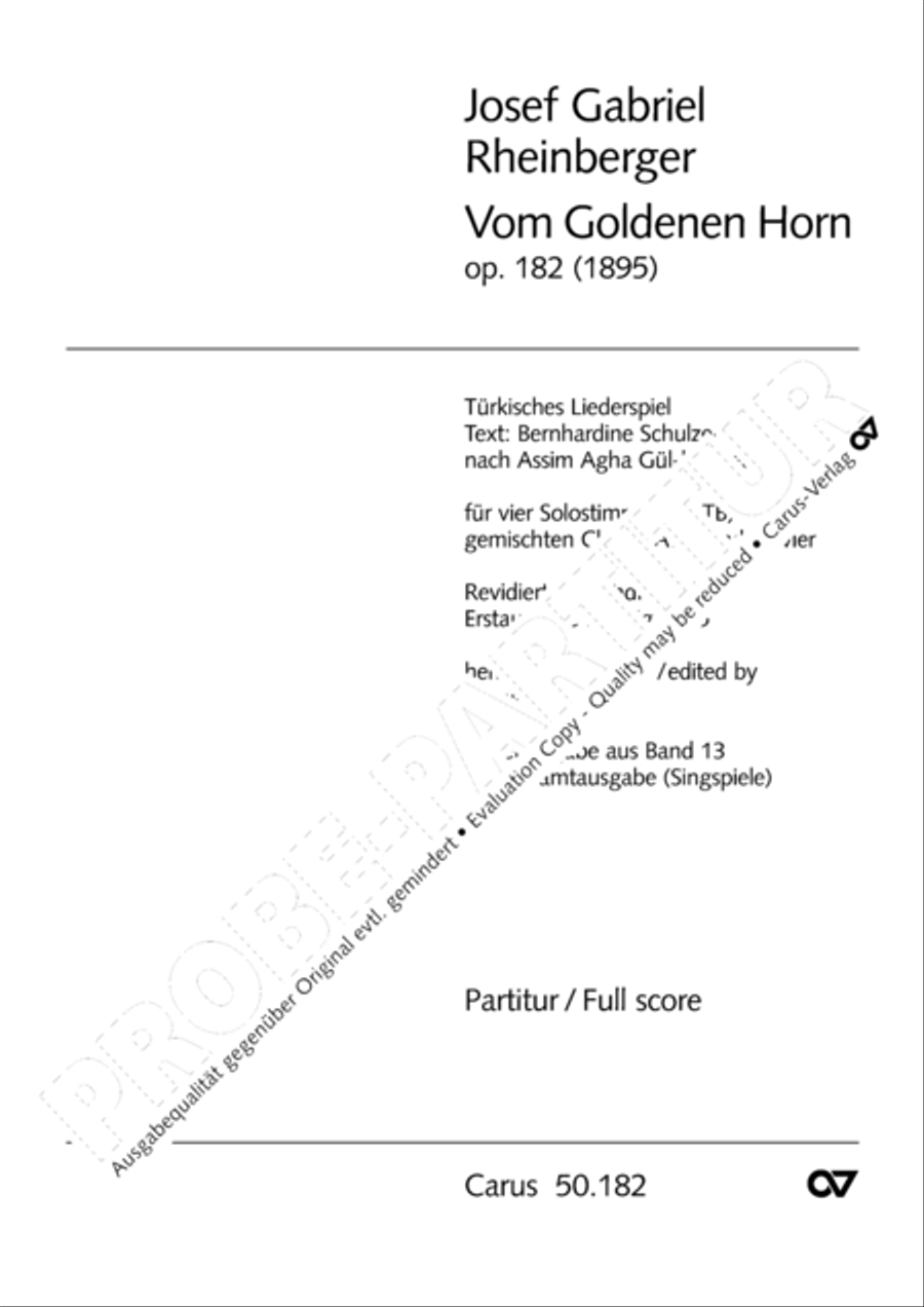 Vom Goldenen Horn 4-Part scores gallery preview page 2