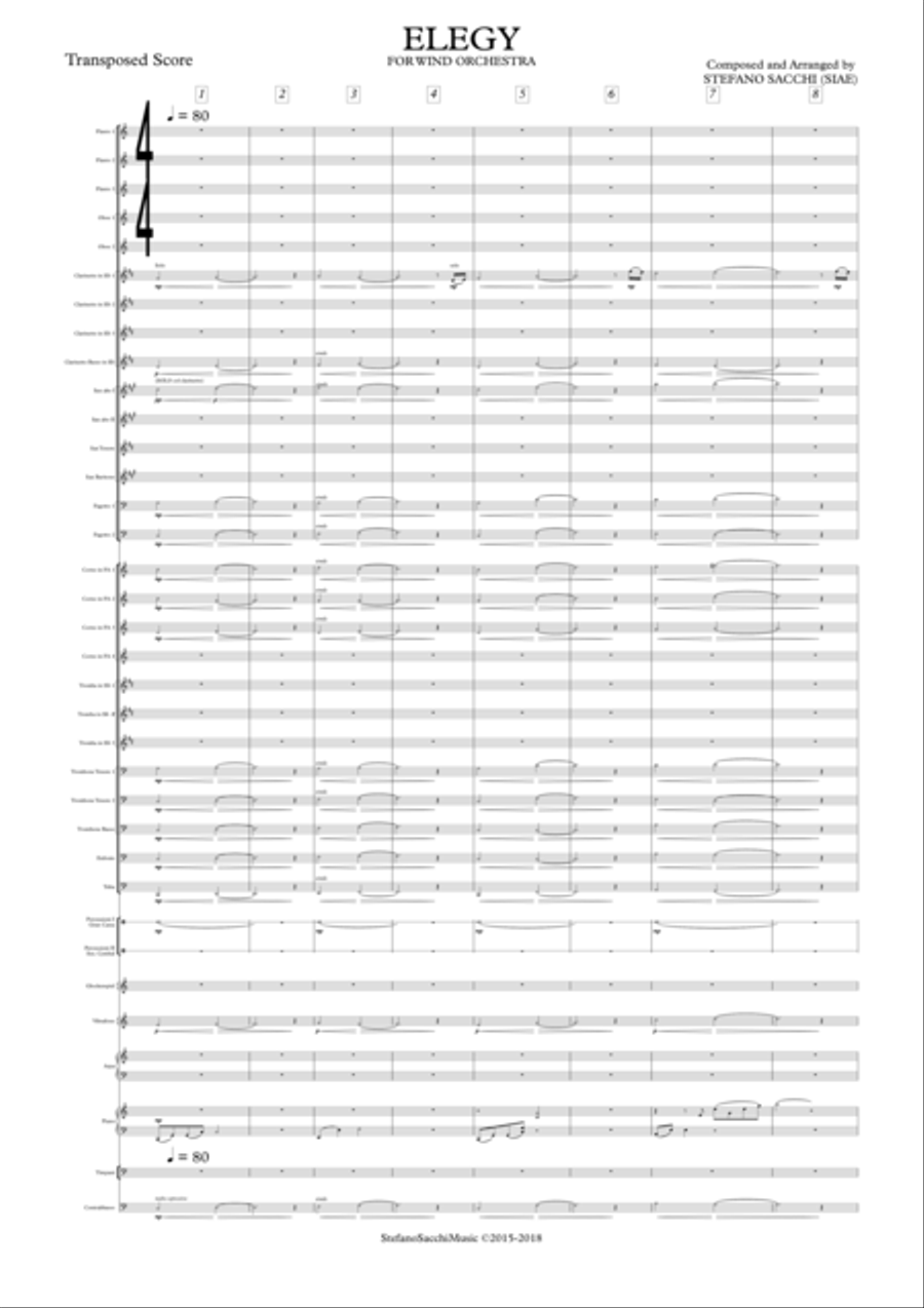 ELEGY Concert Band scores gallery preview page 2