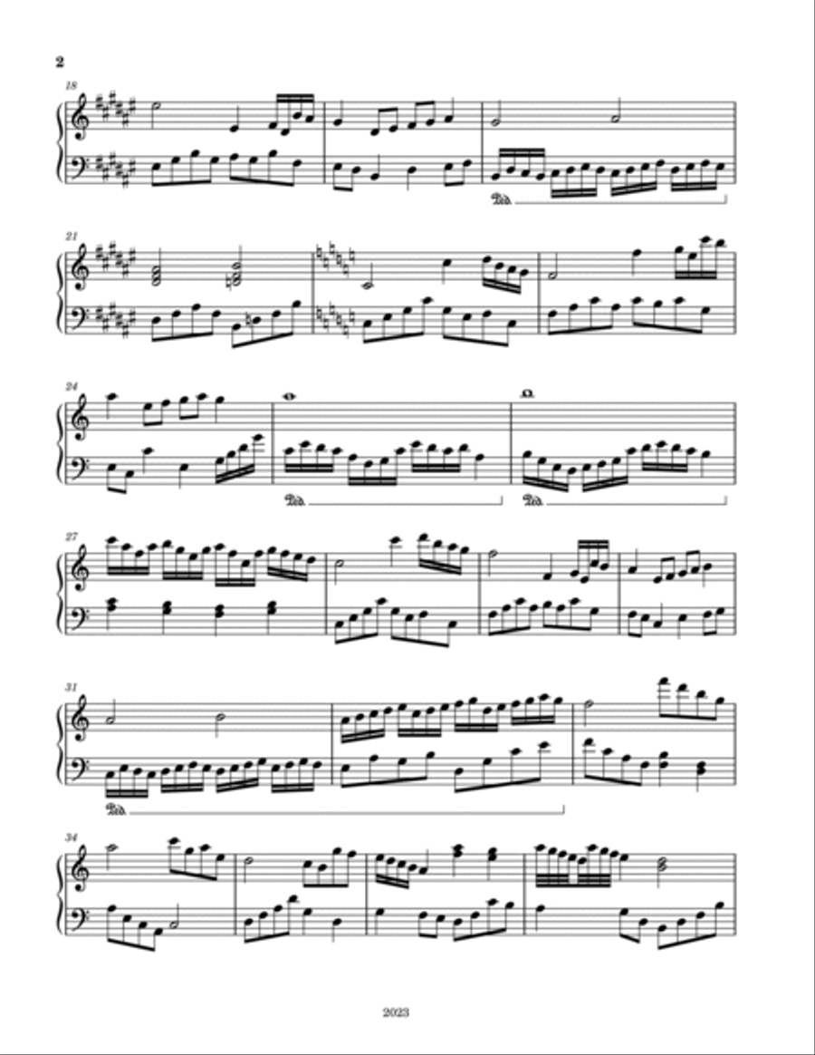 Piano Solo No. 322023 Piano Solo scores gallery preview page 2