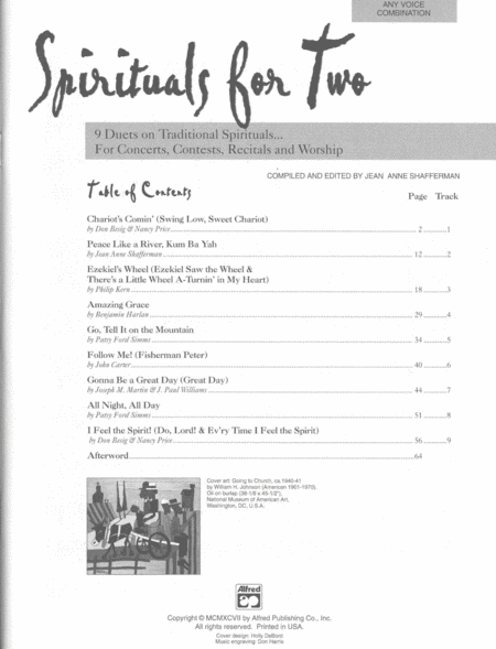 Spirituals for Two - Book Only image number null