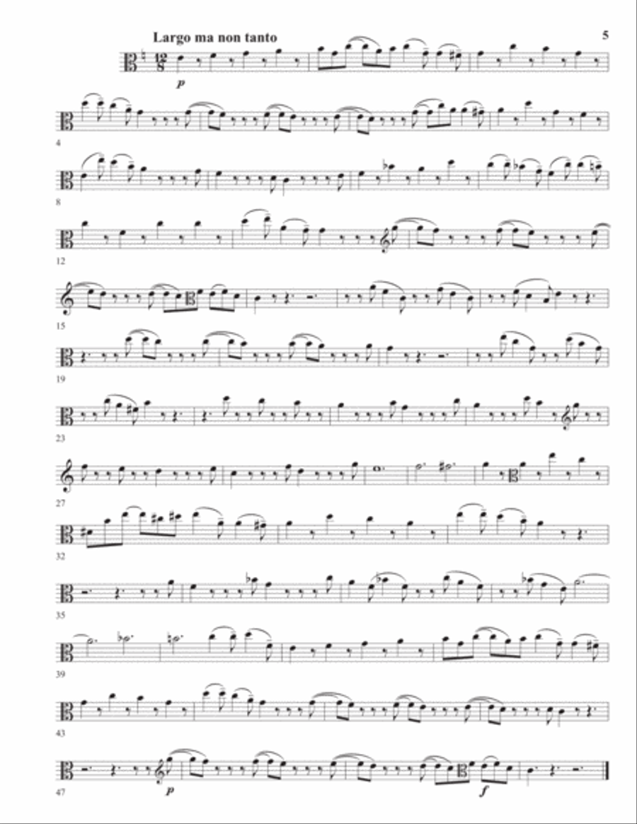 Concerto for Two Violas in A Minor ENSEMBLE PARTS Chamber Orchestra scores gallery preview page 5