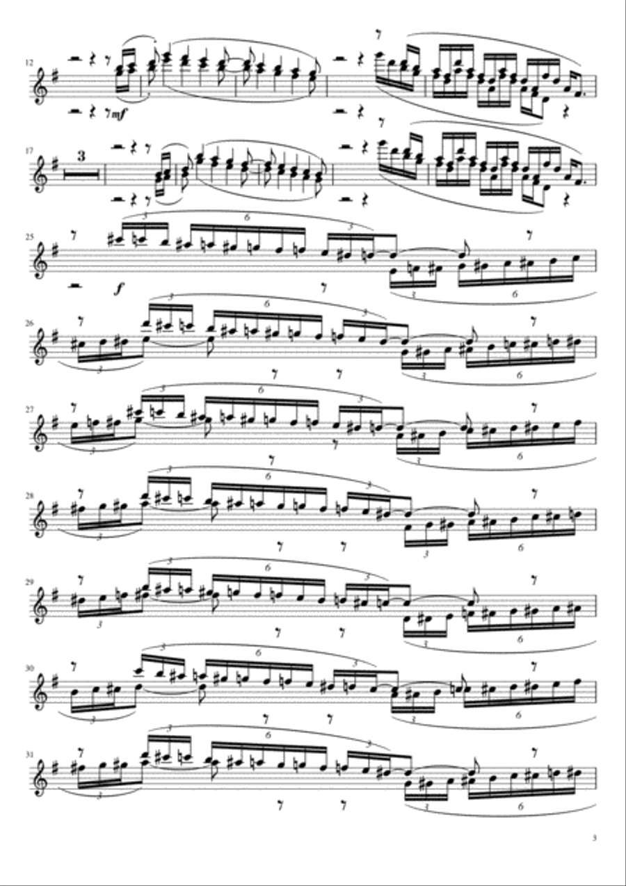 Magician's Fireball for alto saxophone & orchestra (Orchestral Part Scores) Full Orchestra scores gallery preview page 3