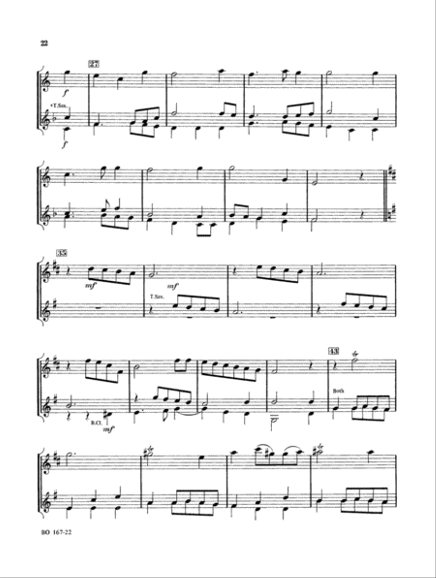 Christmas Folio for Four-Plus Woodwinds - Alto Sax Woodwind Ensemble scores gallery preview page 6
