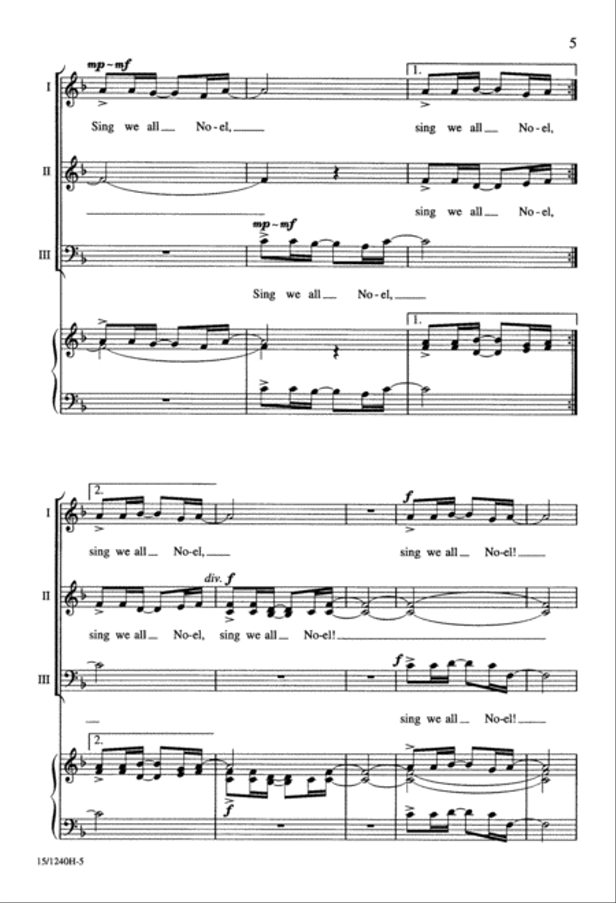 African Noel 3-Part scores gallery preview page 5