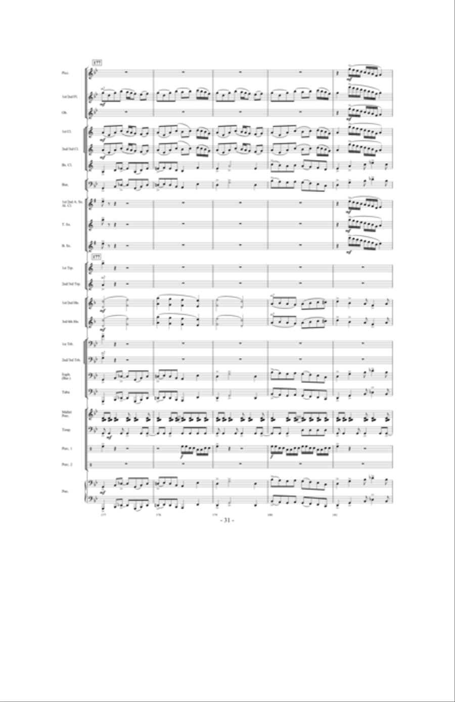 Promising Skies Concert Band scores gallery preview page 30