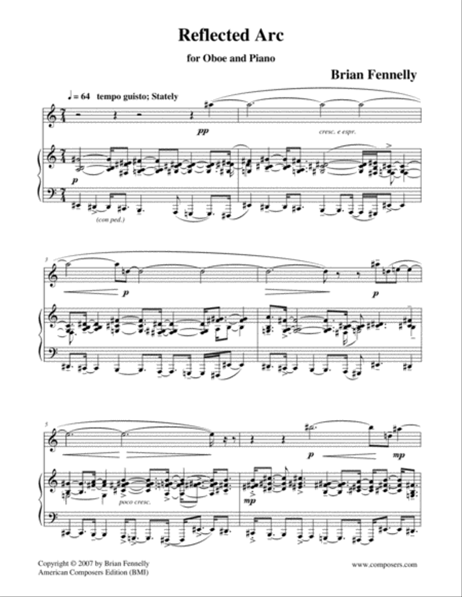 [Fennelly] Reflected Arc Piano scores gallery preview page 3
