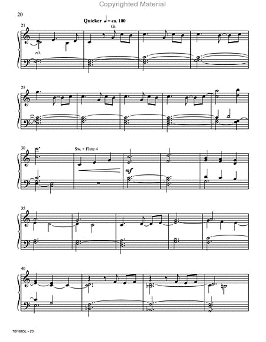 Easy Organ Library, Vol. 56 Organ Solo scores gallery preview page 11