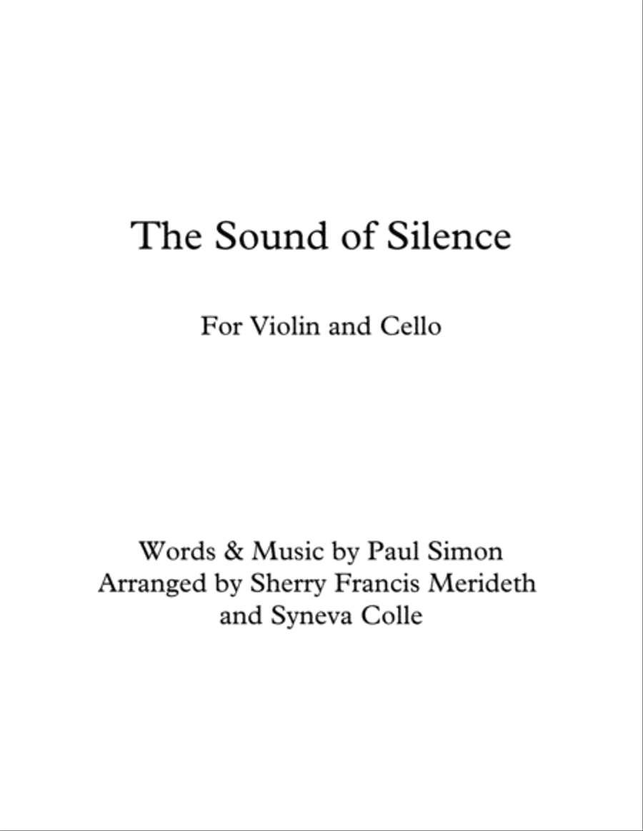 The Sound Of Silence String Duet scores gallery preview page 1
