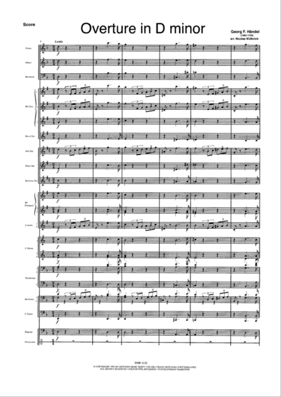 Overture in D minor Concert Band scores gallery preview page 4
