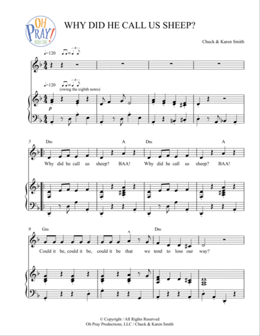Why Did He Call Us Sheep? Voice scores gallery preview page 2