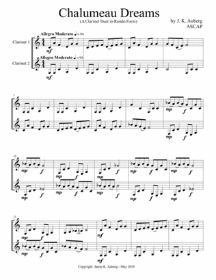 Chalumeau Dreams (A Clarinet Duet in Rondo Form)