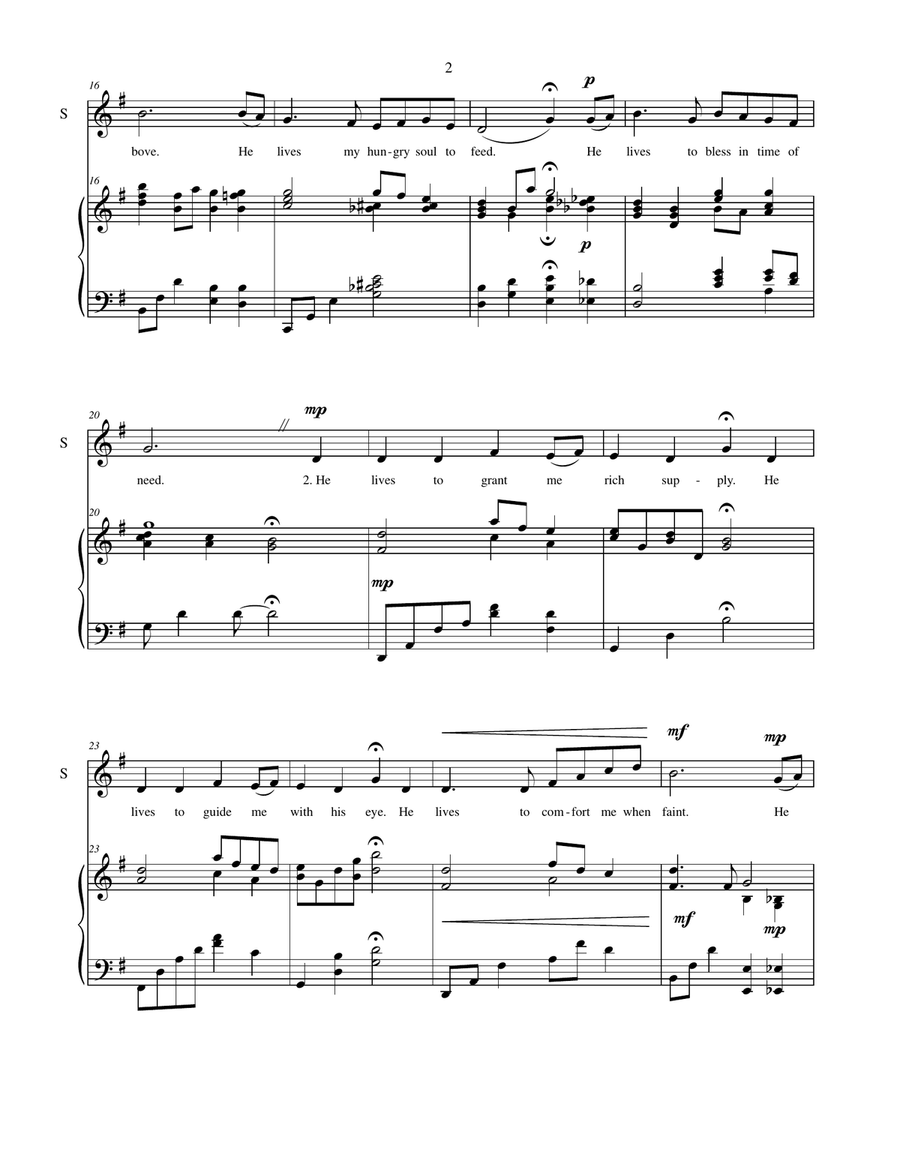 I Know That My Redeemer Lives - vocal solo Vocal Duet scores gallery preview page 3