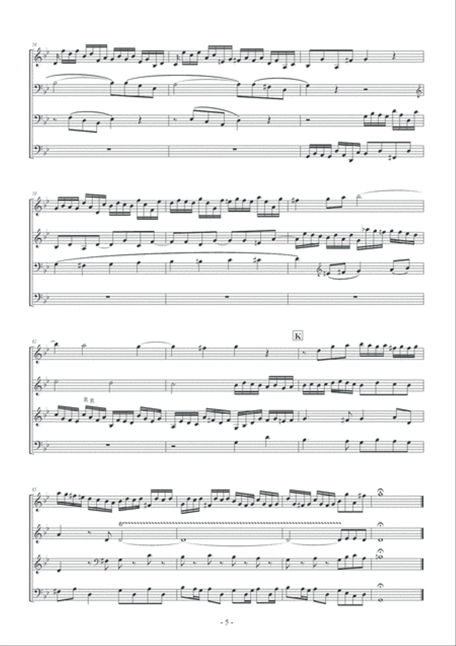 J.S.Bach / The Little Fugue in G minor BWV578 image number null