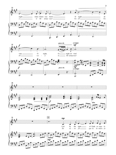 O Holy Night (Cantique De Noel) [Low Voice] by Adolphe-Charles Adam Low Voice - Digital Sheet Music