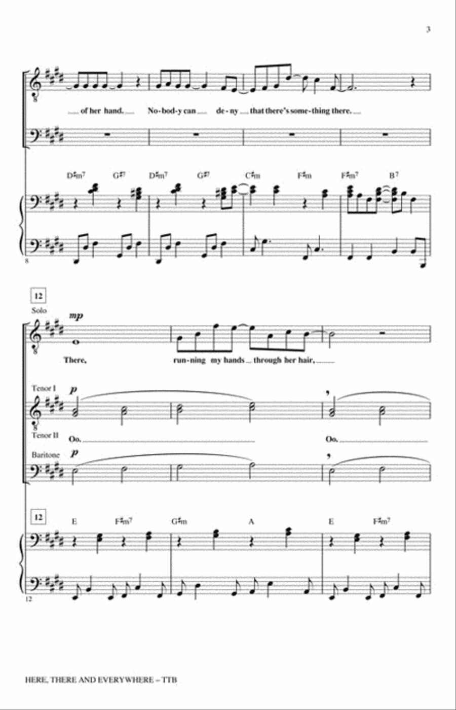 Here, There and Everywhere TTB scores gallery preview page 3