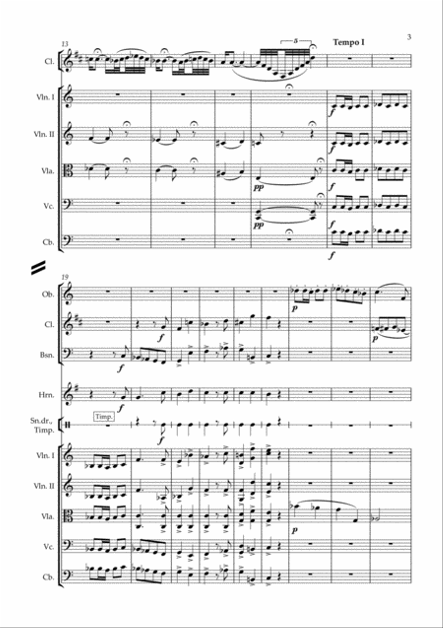 Der Zigeunerbaron Ouverture - arr. for chamber orchestra Chamber Orchestra scores gallery preview page 3