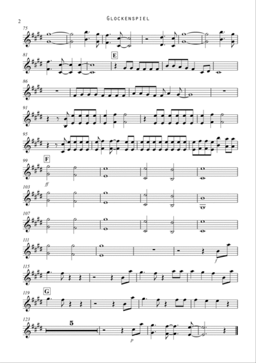 Somebody That I Used To Know Percussion Ensemble scores gallery preview page 2