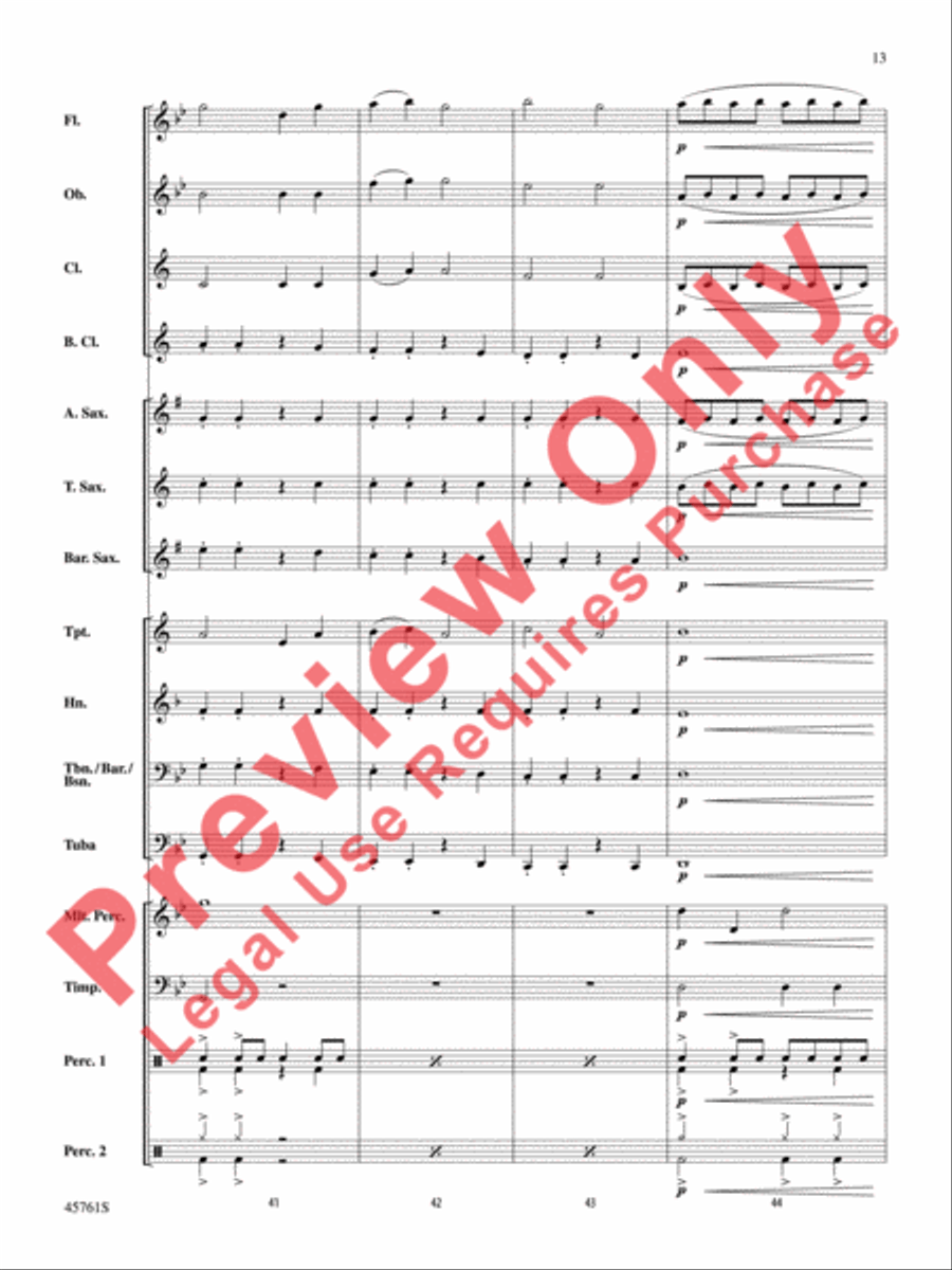 Battle of the Primes Concert Band scores gallery preview page 14