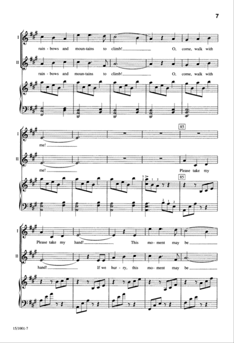 Come Walk With Me 2-Part scores gallery preview page 7