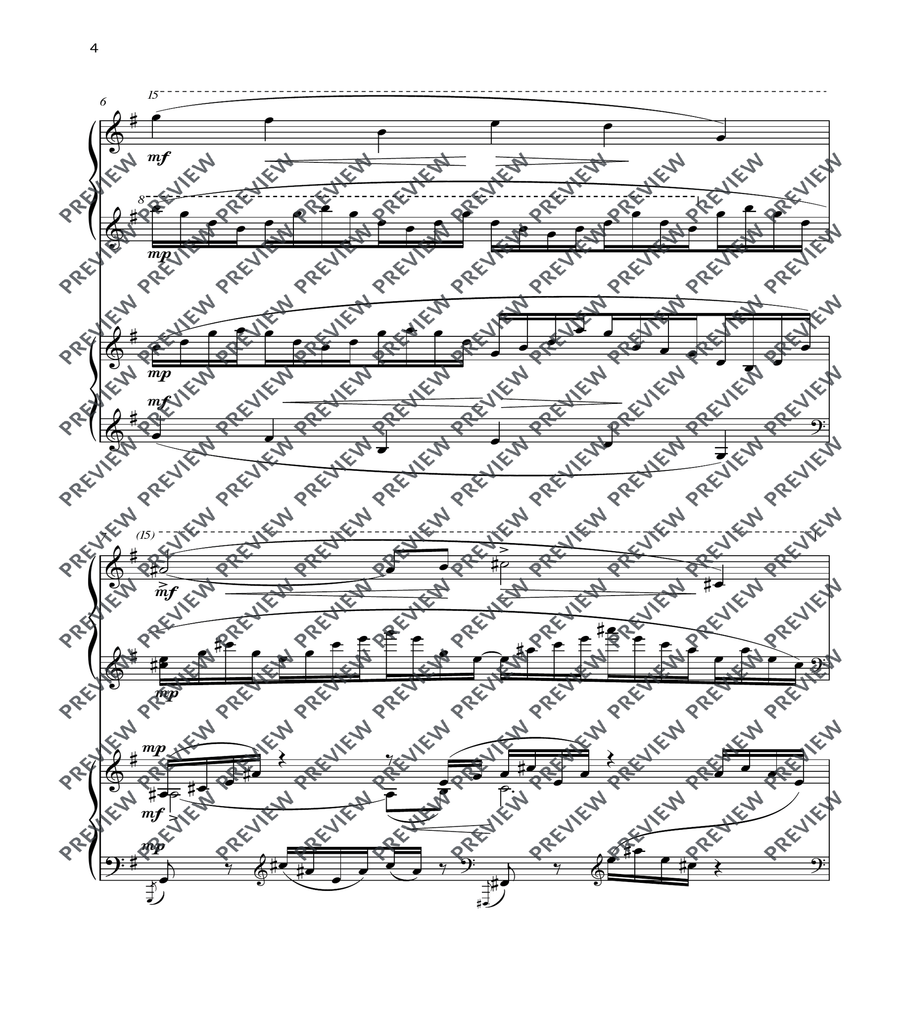 The Swan Piano scores gallery preview page 4